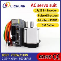 Lichuan STO ABZ 220 V 4,5/5,8/4,6 A 2500/3000 U/min Servomotor-Controller 750/1000/1001 W 2,39/3,2/4,0 Nm AC-Servomotortreiber-Kit