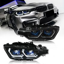 Pair 3D DRL Projector Lens LED,HID Xenon,Halogen Headlight Assembly For BMW 3 Series F30 2012 2013 2014 2015 2016 2017 2018 2019