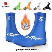 X-TIGER Bicycle Shoe Covers Winter Warm Cycling Overshoes Windproof Road Bike Overshoes Unisex Warmers For Bicycle Shoes