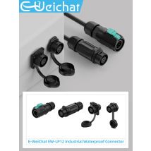 LP12 Power Adapter Industrial Aviation Electrical Connector IP68 Waterproof Connector Metal Shell M12 2-8 Pin Thread Socket