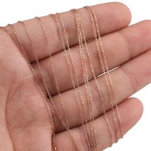 2M Edelstahl Gold Kette Dünne Perlen Kabel Kette für Handarbeiten DIY Armband Halskette Schmuck Machen Liefert Großhandel