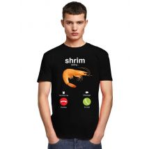 Shrim Is Calling T Shirt Men Short-Sleeve Funny Shrimp Meme T-shirt Streetwear Tee Tops For Husband Boyfriend Slim Fit Tshirt