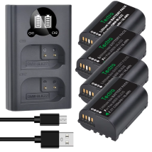 2280 mAh DMW-BLK22 Akku und Dual-Ladegerät für Panasonic Lumix DC-S5 DC-S5 II DC-S5 IIX GH5 II GH6 S5II S5IIX S5M2 S5M2X GH5M2