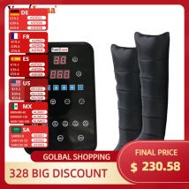 Presoterapia Luftkompressions-Beinmassagegerät, 6 Kammern mit LCD für Fuß- und Wadenmassage,