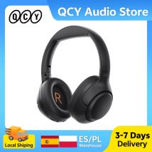 QCY H3 ANC słuchawki bezprzewodowe Hi-Res Audio zestaw słuchawkowy nauszny 43dB hybrydowe aktywne redukcja szumów słuchawki do gier Bluetooth 5.4