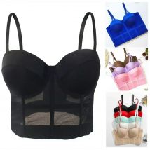 Reggiseni Sexy senza spalline corsetto reggiseno fondo donna tubo Top femminile Crop reggiseno Push Up Sport antiscivolo all'interno senza filo Top a tubo da donna