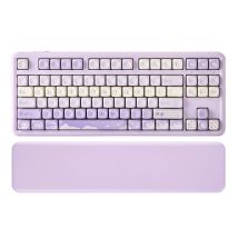 YUNZII B87 Bear Mechanische kabellose Tastatur, QMK/VIA-Gaming-Tastaturen, Hot-Swap-Dichtung RGB Custom Keeb, Handballenauflage, für Win/Mac