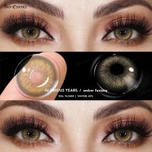 Bio-essense Kontaktlinsen für Augen, natürliche Schönheit, Schüler, Augenlinsen, koreanische braune Kontakte, 2 Stück, 1 Jahr, modisch, grün, Pupillentes