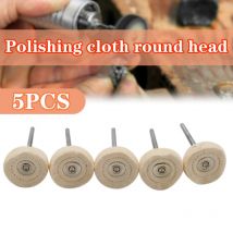 5Pcs Polnischen Tuch Polieren Rad Puffer Pad Baumwolle Für Dremel Schmuck Form Hohlraum Medizinische Ausrüstung Polieren Rad Pinsel Kopf