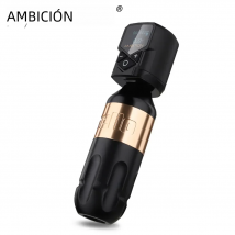 Ambition-máquina de tatuaje, Kit de pluma rotativa, 2400mAh, fuente de alimentación inalámbrica Kuark, maquillaje permanente, tatuaje de labios y cejas, artista principiante