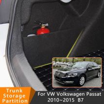 Auto Zubehör Für Volkswagen Passat 2010 ~ 2015 B7 Auto Upgrade Organizer Stamm Seite Partition Stamm Innen Lagerung Box Teile