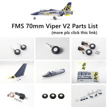 Fms 70mm viper v2 Kanal ventilator Jet Teile Liste Fahrwerks atz Einzugs motor esc Servo Baldachin usw. RC Flugzeug Modellflug zeug Flugzeuge