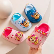 PAW PATROLKlapki dziecięce z dziurką antypoślizgowe chłopięce i dziewczęce kryty miękka podeszwa oddychający dezodorant urocze sandały z kokardką w stylu kreskówki