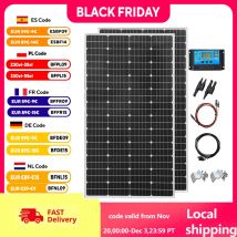 Pannello solare rigido in vetro 19.8V 200W cina 26.4V 200W 400W pannelli solari impermeabili monocristallini ricarica 12V campeggio/casa/RV CE  Rigid Solar Panel