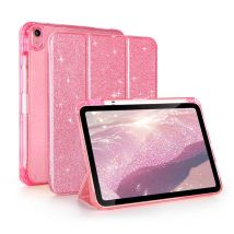 Per iPad A16 2025 Custodia 11 10a generazione con portapenne Funda per iPad Air 11 M3 M2 Smart Cover per iPad Air 4 5 Guscio scintillante