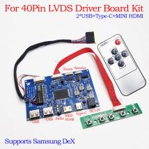40-poliger LVDS-LCD-Monitor, tragbarer LCD-Controller, Brettspiel-Anzeigefeld-Treiber, HDMI TYPE-C, USB-Controller 1366 x 768 1920 x 1080