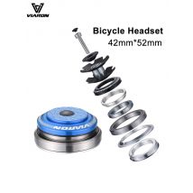 VIARON MTB Bicycle Headset 4252 ST CNC 1 1/8&Quot;-1 1/2&Quot; Sealed Bearing  Straight Tapered Tube Bike Fork Internal Steering