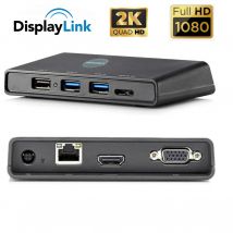 USB 3.0 zu HDMI oder VGA Dockingstation mit Displaylink Chip 7-in-1 USB 3.0 zu HDMI Videoadapter für Macs M1/M2/M3 und Windows