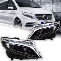AKD-Lámpara de cabeza de estilo de coche para faros Benz Vito 2013-2019 W447, faro LED, lente de proyector DRL, accesorios dinámicos para automóvil