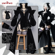 AUF LAGER UWOWO 2B Cosplay Battler Outfit 2B Cosplay Kostüm Kleid Halloween Kostüme