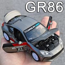 1:32 GR86 Corolla Mini Auto Spielzeug Modelle Legierung Diecast Türen Geöffnet Sound Licht Zurückziehen Simulation Fahrzeug Spielzeug für Kinder Geschenke