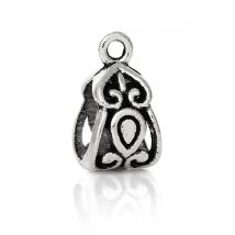 European Style Bails Beads Triangle Antique Silver Color Loose Beads DIY Making Necklace Bracelets