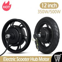 12-Zoll-Roller-Nabenmotor Hinterrad mit Reifen 36V350W 48V500W Bürstenloser getriebeloser Nabenmotor E-Bike-Motorrad Scheibenbremse