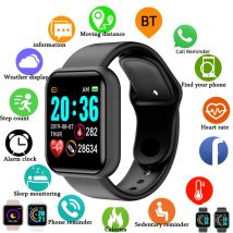 Smart Watch Controllo musicale Calorie Distanza Fitness Tracker Messaggio Ricorda Uomini Smartwatch Orologi da donna Bracciale Orologio Sveglia Y68