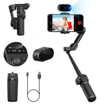 AOCHUAN Smart X2 Ai Handheld-Gimbal-Stabilisator, integrierte Verlängerungsstange, ausgestattet mit LED-Display, Smartphone-Gimbal-Stabilisator