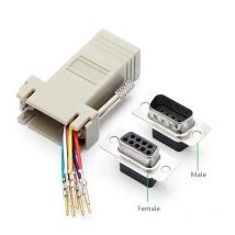 DB9 femmina/maschio DB9 al Cab-9as-fdte modulare del connettore Rs232 dell'adattatore RJ45 a Rj45 Db9 per il Computer