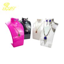 4 colori acrilico manichino collana espositore gioielli orecchini pendenti decorare espositore espositivo scaffale