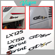 Für Vespa GTS Sprint LX 3D Logo Aufkleber Motorrad Zubehör Aufkleber Super Teile Hpe GTS 300 LX 150 LX 125 300 250 200 150 125 2024