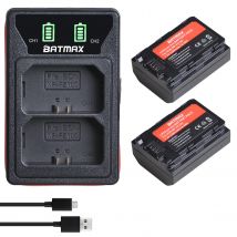 Batteria 2X 2280mAh NP-FZ100 NPFZ100 NP FZ100 + caricabatterie doppio USB LCD con tipo C per Sony Alpha A7III A7R III A9 Alpha 9 A7R3