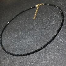 Böhmen schwarz Kristall perlen Choker Halskette für Frauen Vintage Seil Kette Halskette Modeschmuck Großhandel
