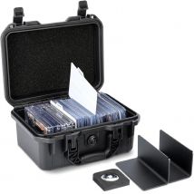 Toploader Storage Box Hard Case for 100+ 3"x 4" 35pt Top Loaders or 20+ Magnetic Card Holders Trading Sports Cards Organizer