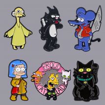 Lustige Cartoon Emaille Pin Anime Anstecknadeln Abzeichen auf Rucksack Broschen für Kleidung Damen Brosche Niedlich Schmuck Accessoires Geschenke