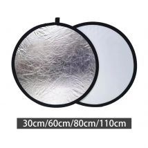 Licht reflektor zwei in 1 Foto reflektor runder silberweißer Licht diffusor, Foto panel für Kamera füll licht
