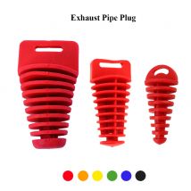 Tappo per Tubo di Scarico 15-62mm, Tappo in Gomma per Moto e Motocross, Tappo di Protezione per Silenziatore e Tubo di Scarico