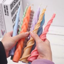 Geometrie Kerze Silikon form DIY lange Stange Spirale Twist Form Kerzen Herstellung liefert Harz Seife Schokolade Formen Home Craft Deco