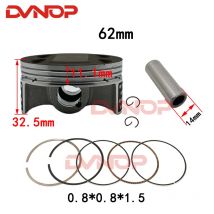 Scooter N-MAX 62mm Big Bore Racing piston ring for Yamaha NMAX N max Nmax 155 Aerox TRICITY R15 NVX 155cc to 183cc 2DP