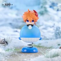 [Genuine] Tartaglia Cartoon Shake Whale Ornaments Genshin Impact Cosplay Diy Accessories Childe Model Anime Dolls Original Gift