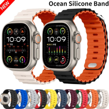 Ocean Strap für Apple Watch Ultra 3/2 Band 49 mm 11 10 9 8 7 46 mm 45 mm 41 mm Silikonarmband Gürtel iWatch 6 5 4 SE 44 mm 42 mm Band