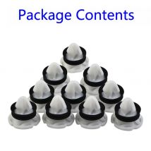 10Pcs Door Trim Panel Mounting Clips White Nylon For Renault 7703077476 Car Interior Accessories Fastener Clips