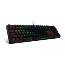 Redragon K582 SURARA RGB LED-hintergrundbeleuchtete mechanische Gaming-Tastatur mit 104-Tasten – linearen und leisen roten Schaltern