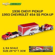Maisto 1:64 1993 Chevrolet 454 SS PICK UP Transport Casting Manufacturing Trailer Model Simulation Model Alloy Car Collection
