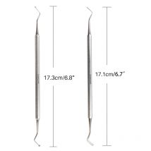 Dental Gingival Retraction Cord Packer Dental Scaler Dental Gum Separator Isolation Surgical Tool Double End Stainless Steel#A#B