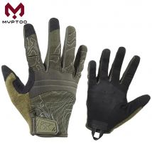 Guanti tattici traspiranti Guida Paintball Tiro Airsoft Combattimento Lavoro Sport Touch Screen Guanto protettivo a dita intere da uomo