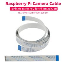 2M 1M 60/50/40/30/15CM Raspberry Pi Kamera Kabel Band FFC Pitch Flachdraht für Raspberry Pi 4 Modell B 3B+ CSI Kamera Modul