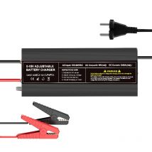 POWLAND 12V Battery Charge 60A Lifepo4 Charger 40A 30A Car Fast Charge Lithium Battery Charger 12.8V 20A High Power Adapter