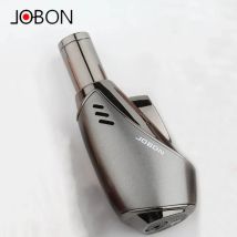 JOBON Metall-Fackel, Turbo-Butan-Gas-Feuerzeug, für den Außenbereich, winddicht, blaue Flamme, Jet, Zigarre, Grill, Schmuck, Backen, Schweißen, Heimwerkzeuge